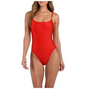 L'AGENCE Remi Shimmer One-Piece Swimsuit Size Small